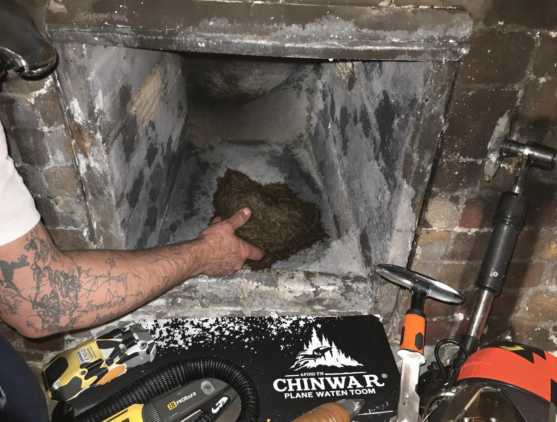 Washington Terrace Chimney Sweep safely removing debris and screening chimney in Washington Terrace, UT