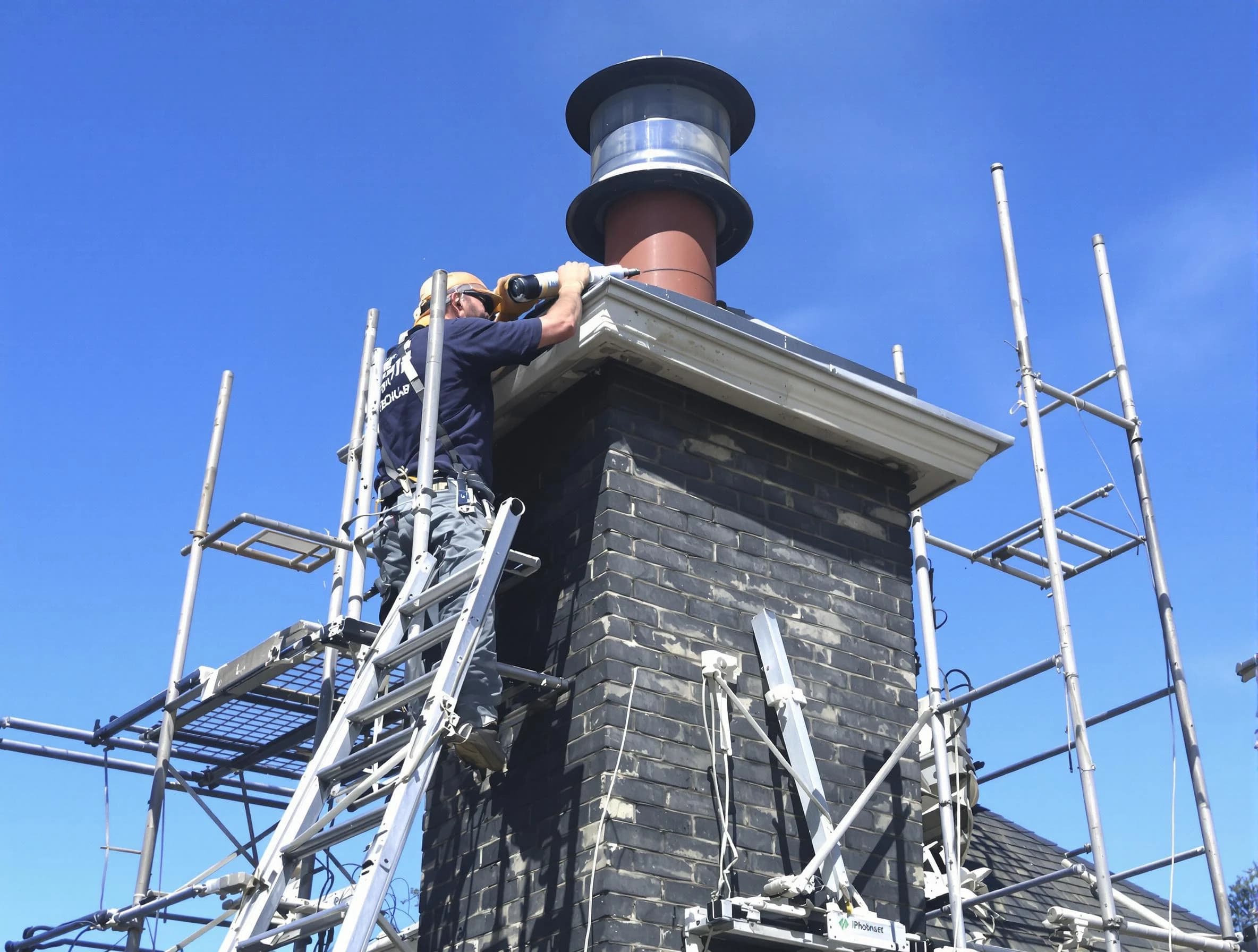 Sturdy chimney crown finished by Washington Terrace Chimney Sweep in Washington Terrace, UT