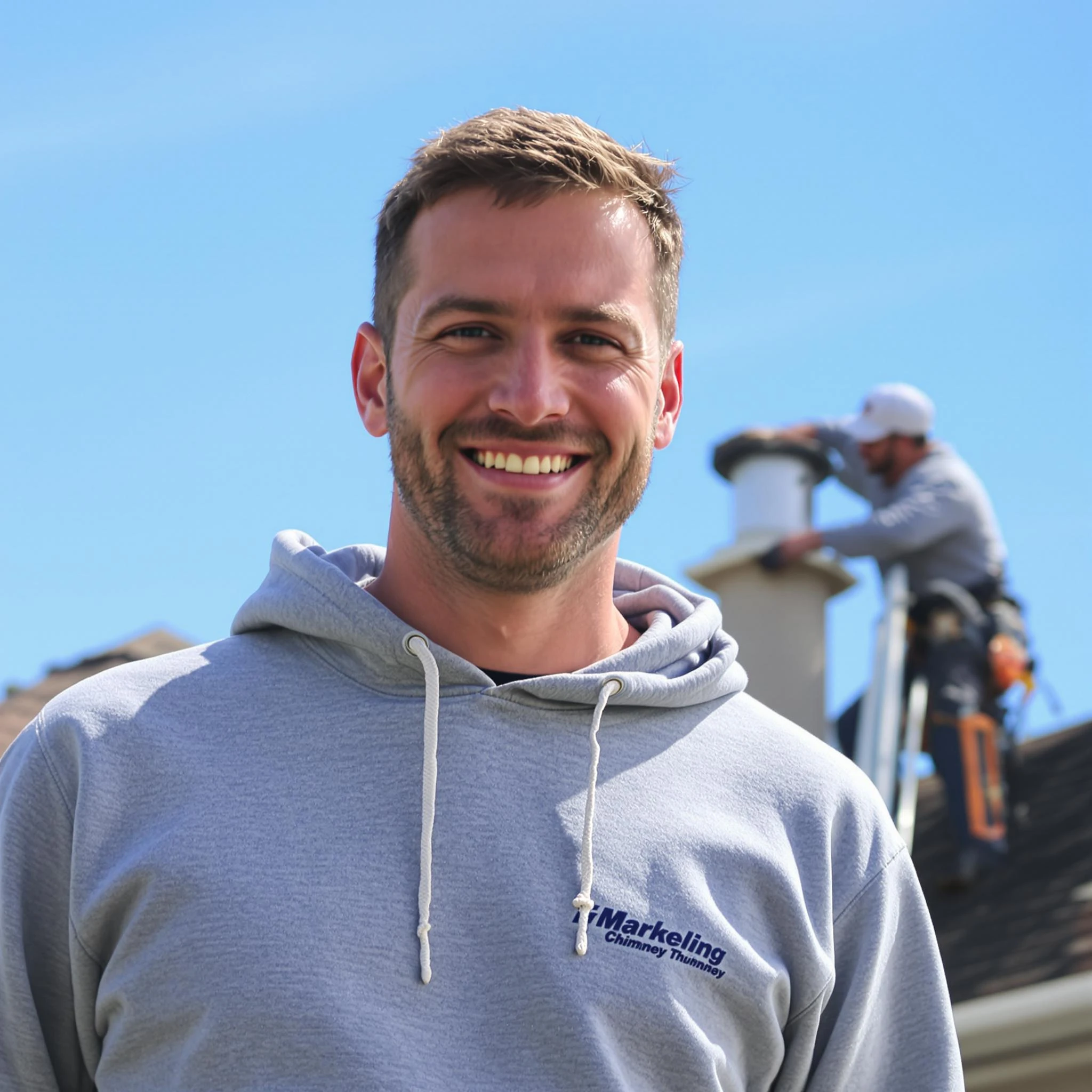 The Washington Terrace Chimney Sweep team.