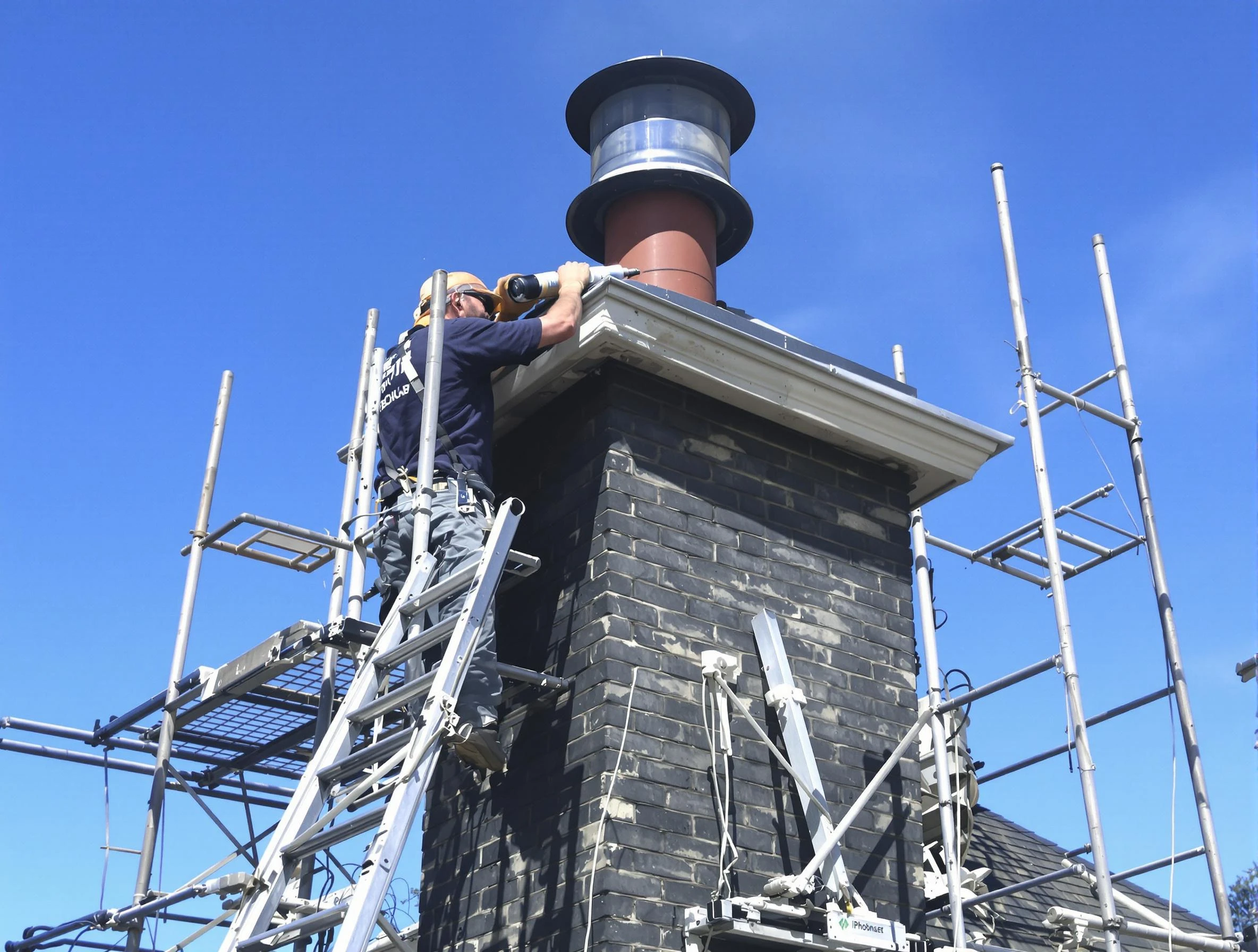 Sturdy chimney crown finished by Washington Terrace Chimney Sweep in Washington Terrace, UT