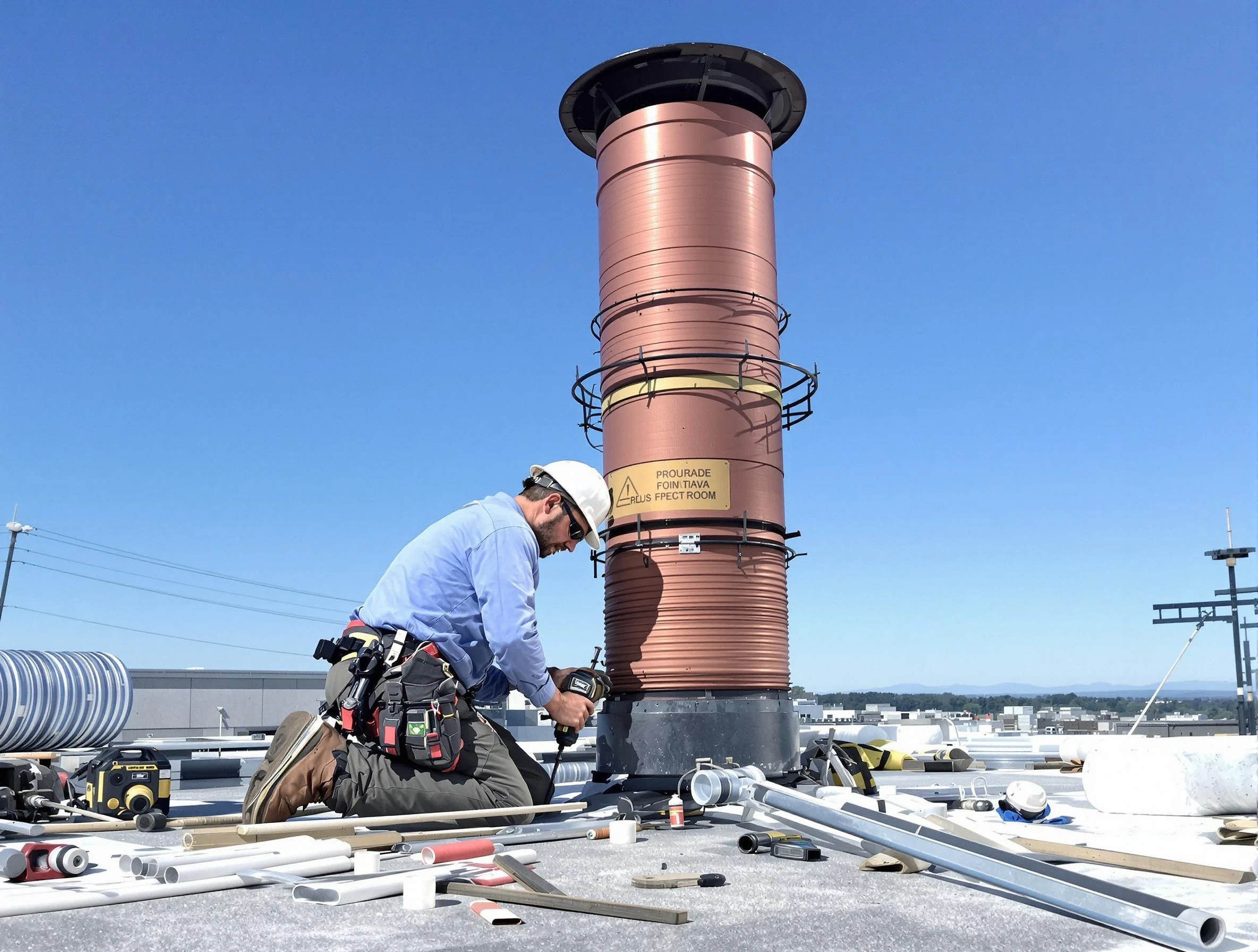 Installed chimney liner by Washington Terrace Chimney Sweep in Washington Terrace, UT