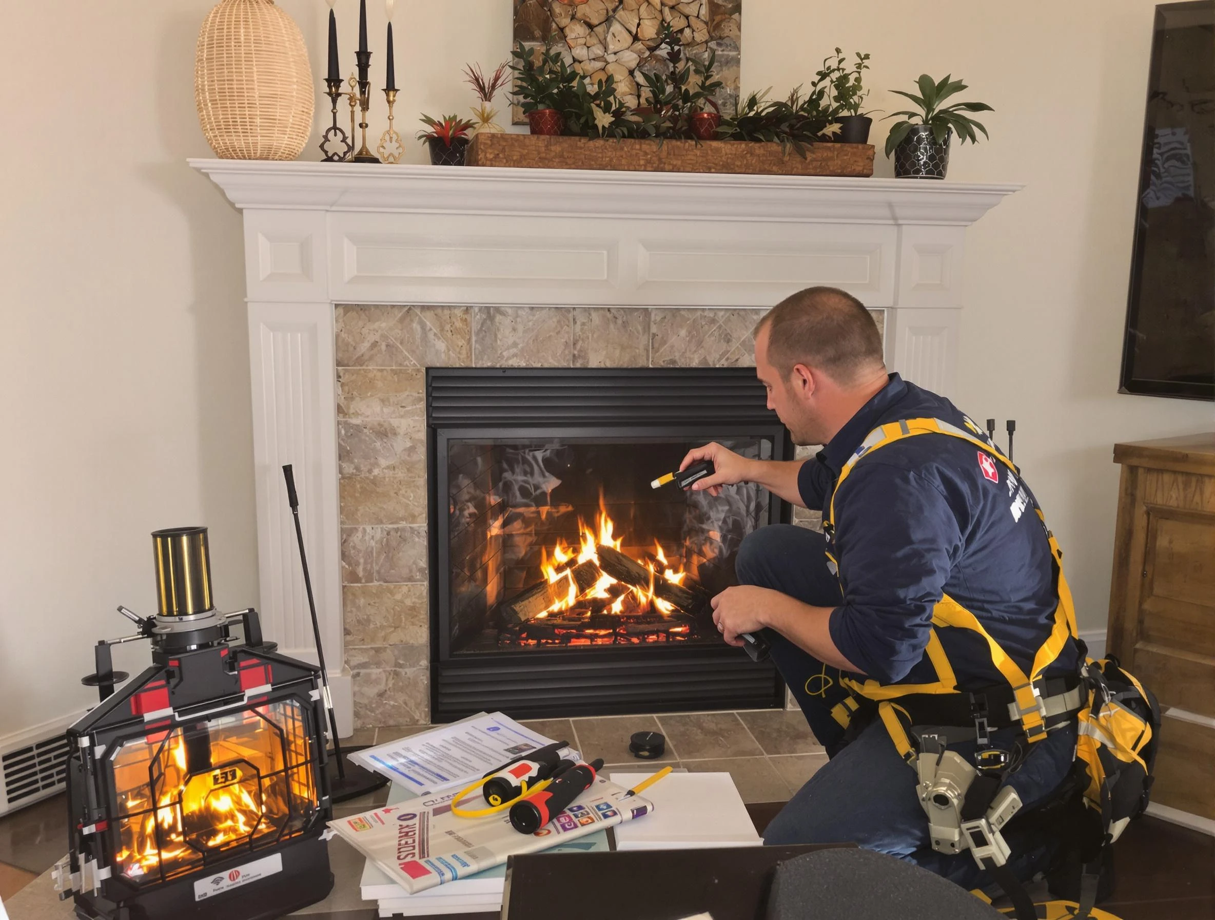 Safety-focused fireplace inspection by Washington Terrace Chimney Sweep in Washington Terrace, UT